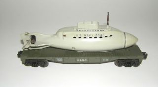 Lionel 3820 U.  S.  M.  C Flat Car & U.  S.  Navy 3830 Submarine Dakotapaul