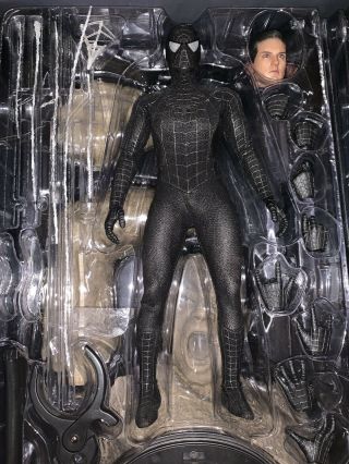 Hot Toys 1/6 - Scale Spider - Man 3 Black Suit Spiderman MMS165 4