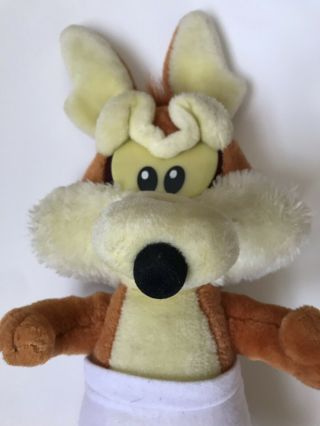 Looney Tunes Loveables 16” Baby Wile E Coyote With White Diaper Plush 2