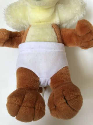 Looney Tunes Loveables 16” Baby Wile E Coyote With White Diaper Plush 3