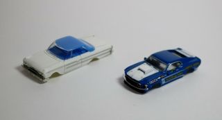 Rare Nurora And Dash - Ho Slot Car Bodies - Two For One Great Price