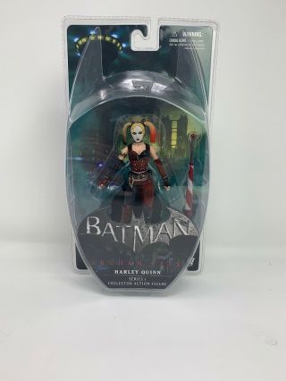 Dc Direct Batman Arkham City Game Series 1 Harley Quinn Action Figure Rare