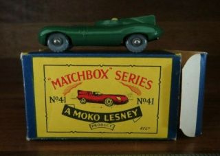 Vintage Moko Lesney Matchbox 41 D Type Jaguar