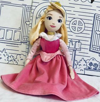 Disney Store Aurora Plush Rag Doll Princess Stuffed Toy Sleeping Beauty Large