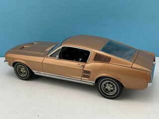 1:18 AUTOart Millennium 1967 Ford Mustang GT390 in Metallic Gold 72806 READ 6