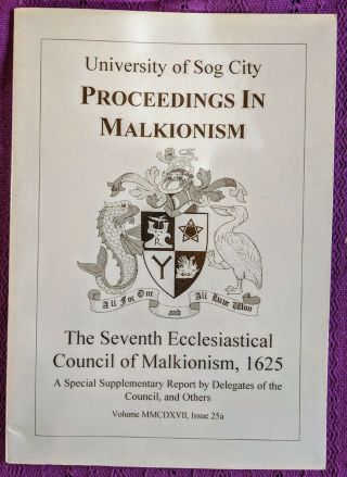 University Of Sog City - Proceedings Malkionism - Stafford - Glorantha - 1996