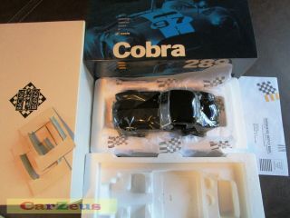 1:18 Exoto,  1963 Shelby Ac Cobra Roadster Hard - Top In Black/black On Black