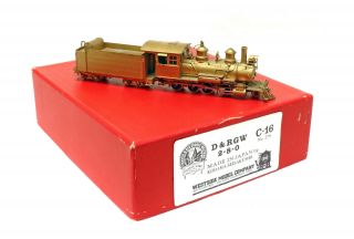 Westside Model Co Brass Hon3 D&rgw 278 C - 16 2 - 8 - 0 Steam Locomotive