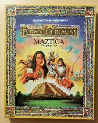 Maztica Campaign Set Box Set (forgotten Realms,  Ad&d,  Tsr) - Complete