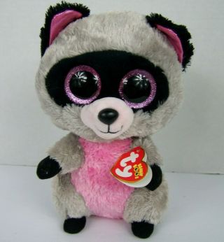 Ty Beanie Boos Rocco The Raccoon Plush 9 Inch 2015 With Tags