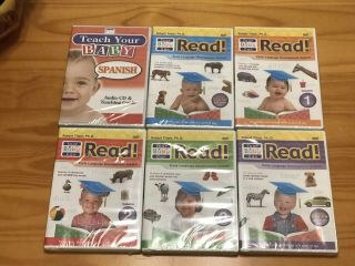 Your Baby Can Read Set Early Language Development DVDs Board Books Cards Guides 2