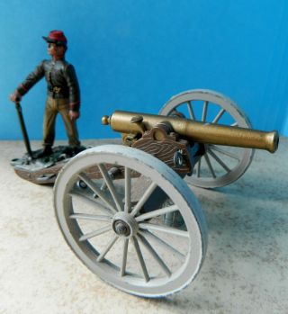 Britains 1:32 American Civil War Napoleonic Cannon & Painted Metal Toy Soldier
