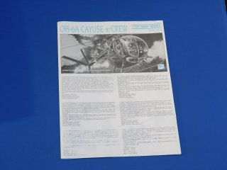 1993 DML Dragon OH - 6A Cayuse Helicopter W/Crew Nam Series Model Kit 1/35 6