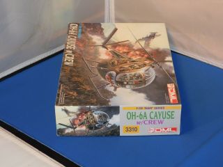 1993 DML Dragon OH - 6A Cayuse Helicopter W/Crew Nam Series Model Kit 1/35 8