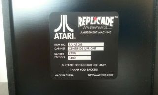 Replicade Centipede Mini Arcade Machine Backer Edition W/ Keychain Wave Toys 7