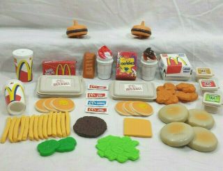 Mcdonalds Restaurant Menu Items Pretend Play Fake Food Plastic Toys Nggets Fries