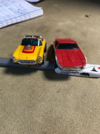 2 AFX Slot Cars - Both - Vette,  Datsun 2