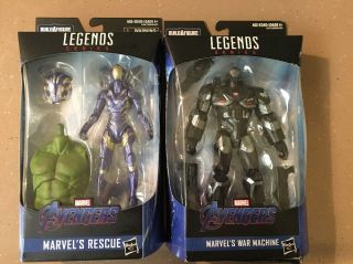 Marvel Legends Avengers End Game Wave 2 Rescue And War Machine Mip With Baf Part