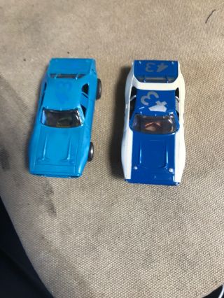 2 Afx Slot Cars - Both - Blue Petty 43 -