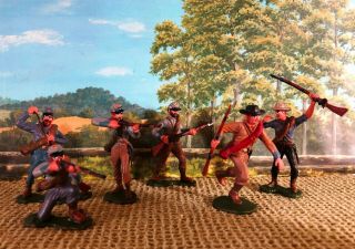 Hand Painted Civil War Toy Soldiers Confederate Texas Brigade