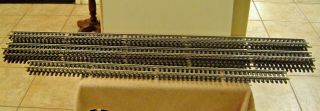 Nine 60 " & Two 48 " Aristocraft " G " Scale Stainless Straight Track,  Usa Ties