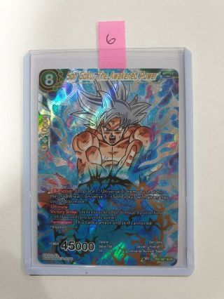 Dragon Ball Tcg Son Goku,  The Awakened Power Tb1 - 097 Scr Lp - Ex