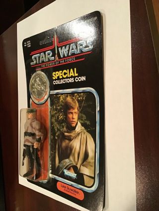 Star Wars The Power Of the Force Luke Skywalker in Battle UNPUNCHED1984 92 Back 12