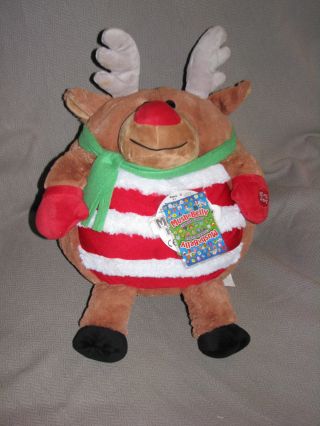 Mushabelly Christmas Holiday Sing Along Reindeer Jay At Play Plush Round 18”