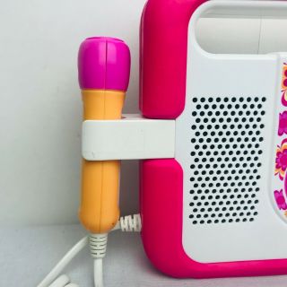 Fisher Price Kid Tough MP3 Music Player Microphone Karaoke Pink Stereo Boombox 4