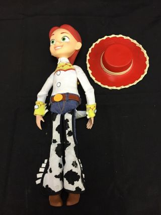 Toy Story Pull String Talking Jessie Doll 15 " Thinkway W/ Hat