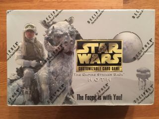 Very Rare Star Wars Ccg Hoth Limited Booster Box By Decipher - Factory