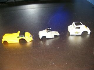 3 Unknown Slot Car Body Only Semi Truck Coupe Deville & Hot Rod Types