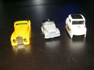 3 Unknown SLOT CAR BODY ONLY Semi Truck Coupe Deville & Hot Rod types 2