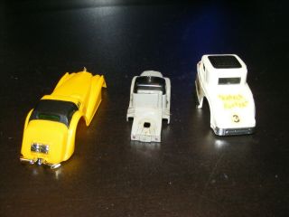 3 Unknown SLOT CAR BODY ONLY Semi Truck Coupe Deville & Hot Rod types 3