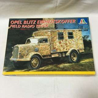 Italeri Opel Blitz Einheitskoffer Field Radio Truck No368 1/35 Model Kit F/s