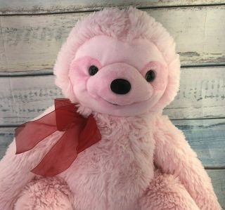 Dan Dee Soft Pink Sloth Plush Stuffed Animal 19 "
