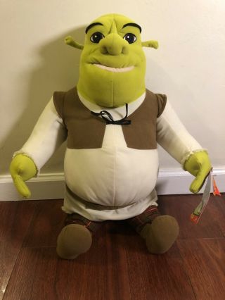 Shrek 2 Jumbo Plush 27 " Stuffed Ogre Animal Dreamworks Large Toy With Tag
