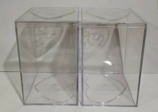 Ty Beanie Babies Plastic Case 4 × 4 × 8 Storage Dust Clear