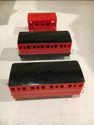 Set of 3 Red Express Coaches for Thomas and Friends Trackmaster Railway 2