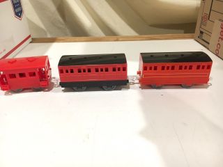 Set of 3 Red Express Coaches for Thomas and Friends Trackmaster Railway 3