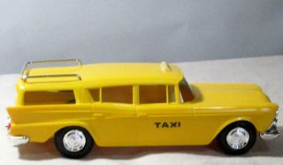 Dealer Promo Model Car AMC 1959 Rambler 4 Door Station Wagon Yellow Taxi Cab 6