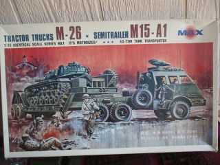 Max M01 1/35 M - 26 Truck M15 - A1 Semitrailer Military Ground Vehicle Model Kit