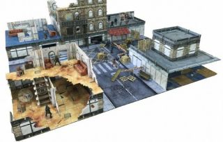 Battle Systems Urban Apocalypse Terrain - City Block Pledge 28mm Wargaming