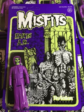 The Misfits Earth A.  D.  Purple Fiend Super7 Reaction Figure Danzig 2018 Nycc Sdcc