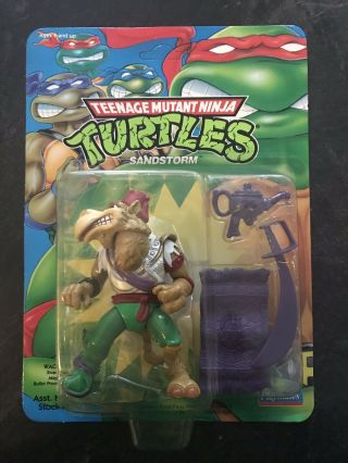 Tmnt Teenage Mutant Ninja Turtles Sandstorm Unpunched Card Playmates 5491 1993