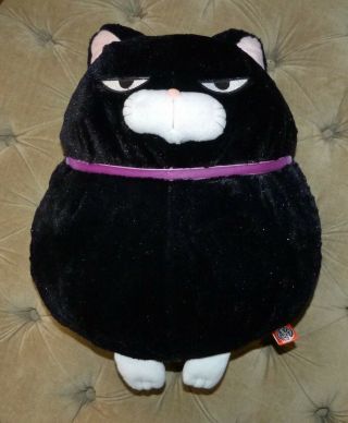 Amuse Hige Manjyu - Yu Plush Large Black Cat Kuromame Mean Face 19 " Stuffed Animal