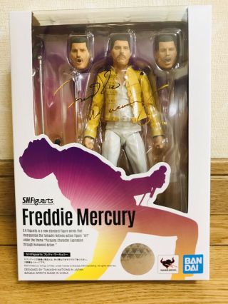 Bandai S.  H.  Figuarts Freddie Mercury 140mm Pvc & Abs Action Figure Japan Ver.