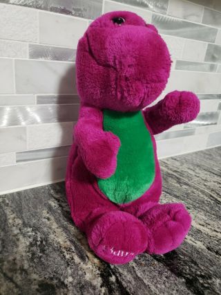 Barney Backyard Gang Purple Dinosaur 10 " Plush Vtg 90s