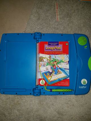 Leapfrog Leappad Learning Game System/console Book Reader & 5 Cartridges/books