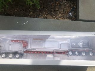 1/50 Wsi/sword Kenworth T800 Red With 4 Axle Rogers Lowboy 4